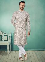 Dhupion Silk Multi Colour Festival Wear Printed Readymade Kurta Pajama